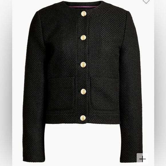 J. Crew Tweed lady jacket in Black size 12 - Picture 15 of 15